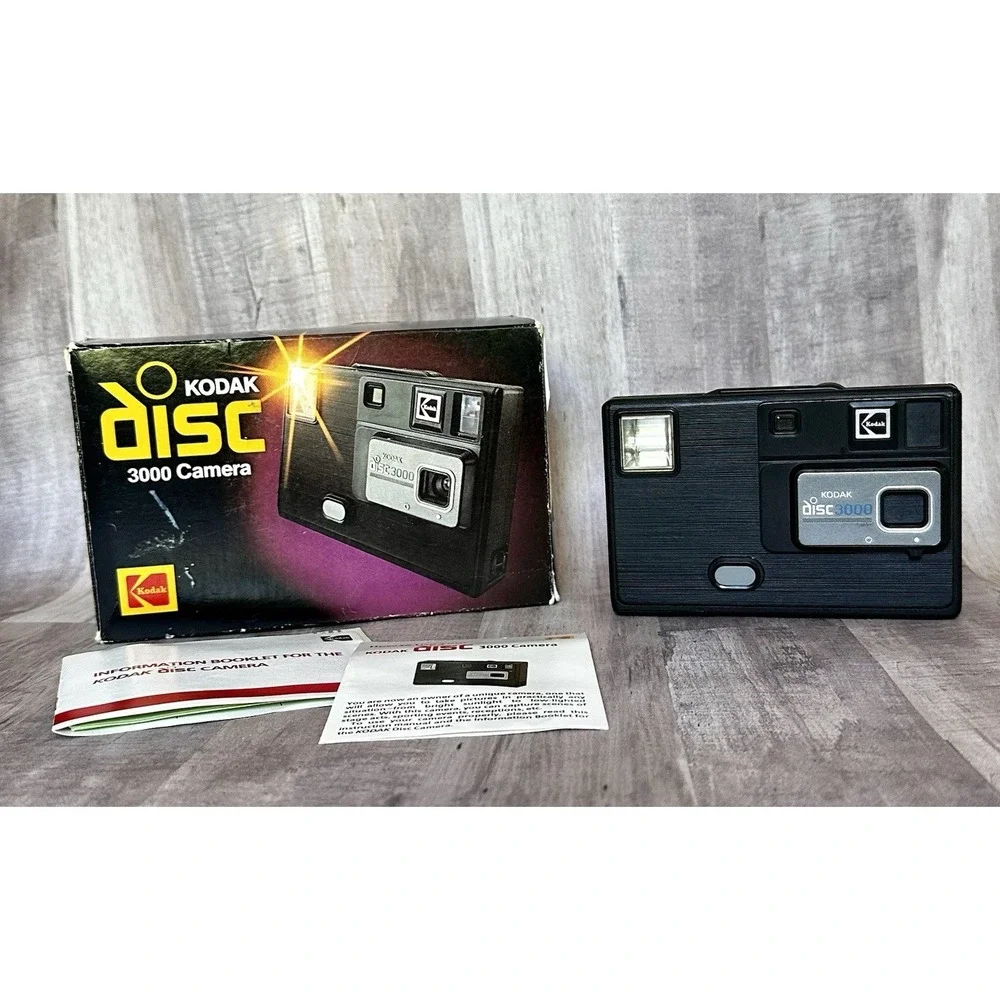 Vintage KODAK Disc 3000 CAMERA Used 1980's Original Box Untested